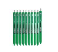 Paper Mate Inkjoy Gel Retractable Gel Ink Pens, Pack of 10 (Green, Medium Point)