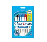 Newell Brands Paper Mate Kilometrico 1.0mm Medium Point 10 Pack Assorted
