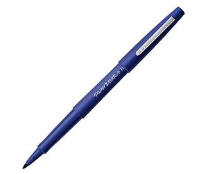 PAPER:MATE LOT DE 3 STYLOS FEUTRE Flair Original Nylon PTE MOYENNE BLEU