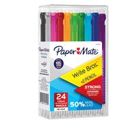 Paper Mate Mechanical Pencils Write Bros. Strong #2 Pencil for Less Lead Breakage 0.9 mm 24 Count