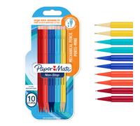 Paper Mate Non-Stop Mechanical Pencil | 0.7mm with Shock-Absorbing Tip | HB #2 | Assorted Barrel Colours | 10 Count