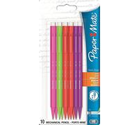 Paper Mate Non Stop Mechanical Pencil Neon Barrel HB 0.7mm - Assorted Colours (Pack of 10)