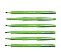 Paper Mate Pack of 6 Felt-Tip Pens Flair Original Nylon Medium Point Apple Greenaa