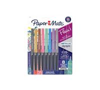 Paper Mate PAP2134319 Paper Mate Flair Ultra-fine Tip Metallic Pens, Ultra Fine Pen Point, Assorted Color - Pack of 8