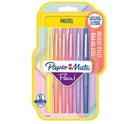 PAPER MATE Papermate 95236 Blister Pack of 6 Nylon Flair Marker, Assorted Colour