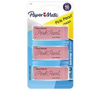 Paper Mate Pink Pearl Erasers, Large, 3 Count