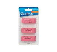 Paper Mate Pink Pearl Erasers, Medium, 3 Count