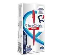 Paper Mate Replay Ballpoint Pen Erasable 40th Anniversary, Limited Edition, Pack of 12 Pens, Red