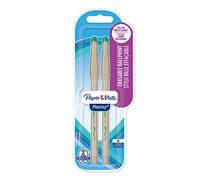 Paper Mate Replay Erasable Ball Pen Medium Tip 1.0mm - Green (Pack of 2)