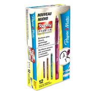 Paper Mate Replay Premium Erasable Gel Pen, Medium 0.7 mm Tip, Fun Assorted Colours, Pack of 12