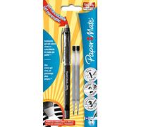 Paper Mate Replay Premium Pen Stylo + 2 recharges Black