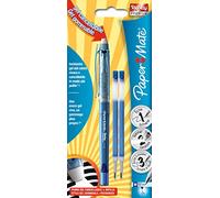 PAPER MATE Replay Premium Pen Stylo + 2 recharges blue