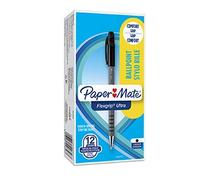 Paper Mate S0190113 Flexgrip Ultra Capped Ballpoint Pen 1mm Black Ink Box o