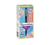 Paper Mate S0190973 Flair Pen 1mm Medium Tip Black Ink Box of 12