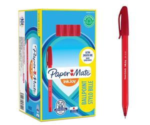 paper Mate S0957140 Inkjoy 100 Capped Medium Red Tuck x 50
