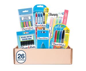 Paper Mate & Sharpie Pens Set | Stationery Supplies | Ballpoint Pens, Highlighters, Mechanical Pencils & Correction Tape | Perfect for School & Office