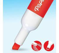 Paper Mate Low Odour Whiteboard Markers, Fine Tip, Assorted Ink Colours, 4 Count