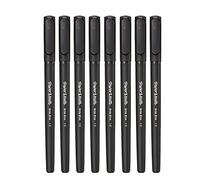 Paper Mate Write Bros Ballpoint Stick Pen, Black Ink with Black Barrel, 1mm Medium Point - 8 Pack