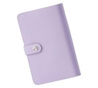 Paper Money Collection Album 50 Pockets Leather Holder Currency Collection Holder Paper Storage Book 7x5Inch Travel Budget Planner