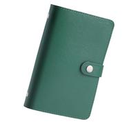 Paper Money Collection Album 50 Pockets Leather Holder Currency Collection Holder Paper Storage Book 7x5Inch Travel Budget Planner