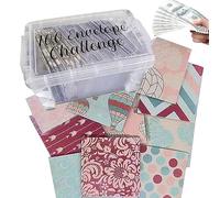Paper Money Envelopes Saving Challenge, Money Storage Box with 100 Envelopes, Money Organizer for Cash, Money Challenge Box for Cash, Bills, Receipts Nupaque