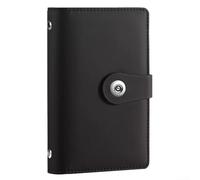 Paper Money Organizer Book, 50 Pocket Banknote Storage Album for Currency Collection, Protective Display Case for Notes(Black)