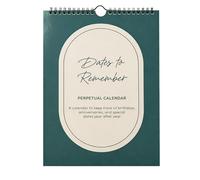 Paper 'n Such Perpetual Calendar Extra Large Wall Hanging Dates to Remember Book for Birthdays and Anniversaries -12 Months -Journal for Important and Special Days 8.5x11" - Earth Tones (Earth Tones)