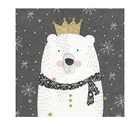 Paper Napkins Polar King 33x33 cm. 20u. Invierno soleado