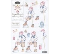 Paper Nation 3D Decoupage A4 Papers Rambler Lady (Senior) Cardmaking - 98801
