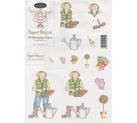 Paper Nation 3D Decoupage Papers - 97101 Gardening Lady