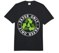Paper Only Garbage Truck Earth Day Global Warming Recycling Comfort Colors Adult Heavyweight T-Shirt