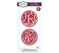 Paper Panda - Christmas Baubles Noel & Be Merry - Craft Die