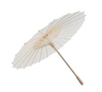 Paper Parasol Chinese/Japanese Decorative Umbrella White DIY Painting Decorative Umbrella Wedding Bridal Party Decor Photo Cosplay Prop(40CM)