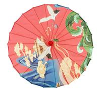 Paper Parasol Oiled Paper Parasol Japanese Umbrella 32 Inch Oiled Paper Umbrella Classical Art Chinese Umbrellas for Women Dance Umbrella Parasol with Bamboo Bone for Costumes Taking Photo Style2