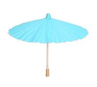 Paper Parasol Umbrella, 2Pcs Japanese Paper Parasol Handmade Oiled Paper Umbrella Mini Colorful Classical Dance Umbrella for DIY(Blue)