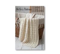 Paper Pattern - Knitting Pattern for Aran Baby Blanket KP732