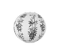 Paper Patterns Lamp Shades Decoration, 12 Inch Hanging Lantern Multicolor Bamboo Goldfish Poems Shrimp Ink Painting(White)