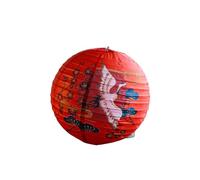 Paper Patterns Lamp Shades Decoration, Oriental Hanging Round Paper Lantern 12 inches Multicolor 2 pcs(Red)