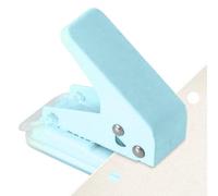 Paper Perforator - Manual Steel Puncher Device, Ergonomic Rubberized Grip Design, Precision Round Hole Cutter, Compact Travel Friendly Crafting Tool | Clothing Tags DIY Projects Classroom