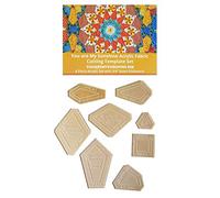 Paper Pieces - Acrylic Template Set for The You are My Sunshine Quilt Pattern (from The Millefiori Quilts 4 Book) - 8 Pieces with 3/8" Seam Allowance