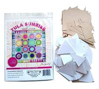 Paper Pieces Quilt Pattern and Complete Pack for Tula Sunrise from Tula Pink (Finished Project Size is 60 x 60)