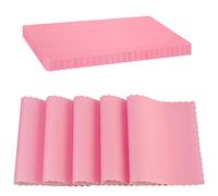 Paper Placemat Disposable, Pink Place Mats with Scalloped Edges, Durable Paper Placemat for Holiday Wedding Party Supplies Decor, 9.75 X 14 Inches, Pack of 50 - by SparkSettings