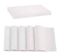 Paper Placemat Disposable, White Place Mats with Scalloped Edges, Durable Paper Placemat for Holiday Wedding Party Supplies Decor, 9.75 X 14 Inches, Pack of 50 - by SparkSettings