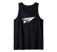 Paper Plane Flying Throw Origami Retro Flight Tank Top