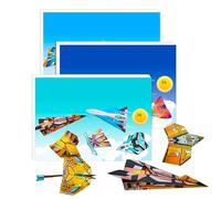 Paper Plane Kit | Paper Craft Airplanes Set for Kids | Educational Preschool Learning Activities for Development Entertainment Toddler Children Birthday Christmas