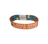 PAPER PLANE LONDON I have ADHD please be patient elastic Wrist band wristband Zigsaw puzzle