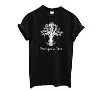 PAPER PLANE LONDON Once Upon a time Tshirt/Top (Black, XX-Large)