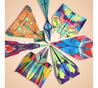 Paper Planes Book, Paper Airplane Kit with Instructions, Creative Papers Aeroplanes Activity Books, for Adults Boys Classroom Preschool Home Playroom School Travel