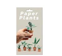 Paper Plants DIY Paper Kit,3D Cute DIY Origami Kit,Easy DI-Y Pape-r Plants Ki-t,Handmade Desk Greenery,Create 5 Beautiful Zero-Maintenance Pape-r P-lants, for Craft Enthusiasts (1PCS)