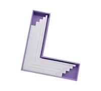 Paper Positioning Board with Nested Guide Inserts, L Shaped Card Layout Aid for Scrapbook and Album Projects Card Making Alignment Guide Paper Positioning Tool